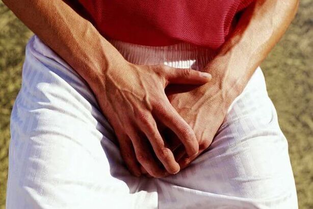 Pain in a person's testicle