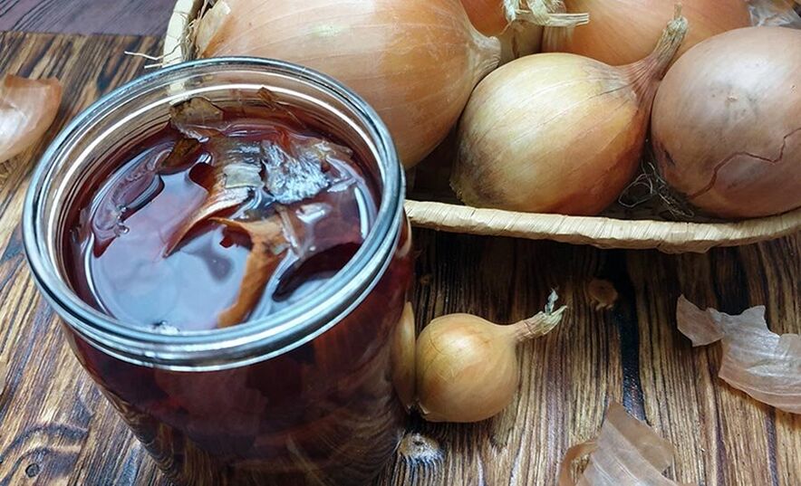 onion peel decoction for strength