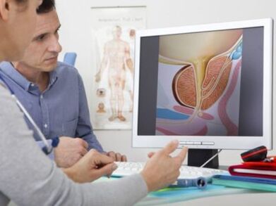 A urologist consults a patient with problems related to potency