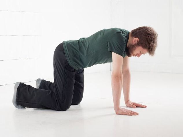 Stretching standing on all fours and Pendulum will help to strengthen the potential